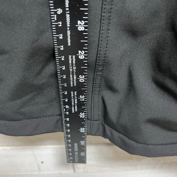 Michael Kors Trench Coat Womens Small Black Hooded Full Zip MK Logo Lined - Picture 14 of 15